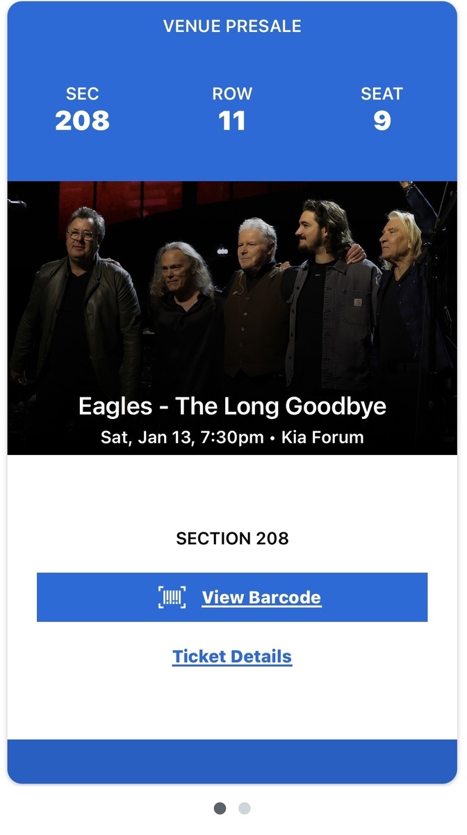Eagles Concert & Tour History (Updated for 2024) Concert Archives