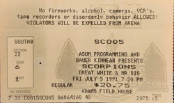 Scorpions / Great White / Mr. Big on Jul 5, 1991 [755-small]