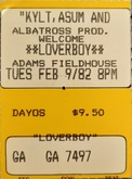 Loverboy / Quarterflash on Feb 9, 1982 [153-small]