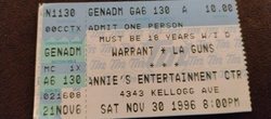 Warrant / L.A. Guns / Bang Tango on Nov 30, 1996 [302-small]