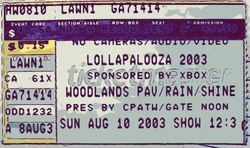 Lollapalooza 2003 on Aug 10, 2003 [900-small]
