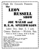 Leon Russell / Joe Walsh & Barnstorm / REO Speedwagon on Sep 3, 1973 [959-small]
