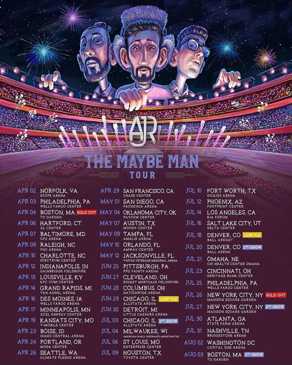 AJR Concert & Tour History (Updated for 2025) Concert Archives