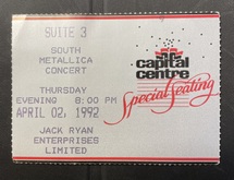 I was in Tom Clancy’s box seat. , Metallica on Apr 2, 1992 [822-small]