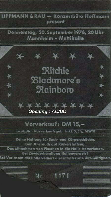 Rainbow Concert & Tour History | Concert Archives