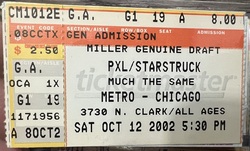 Pxl / Starstruck / Much The Same / Silent Treatment on Oct 12, 2002 [079-small]