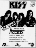 KISS / Accept on Mar 12, 1984 [722-small]