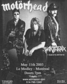 Motörhead / Anthrax / Havochate / Soulforge on May 11, 2003 [739-small]