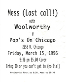 Woolworthy / The Mess on Mar 15, 1996 [940-small]