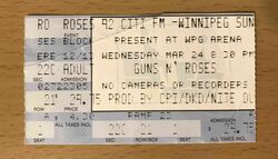 Guns N' Roses / Dead Beat Honeymooners on Mar 24, 1993 [157-small]