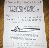 Earth Crisis / Ignite / Pushbutton Warfare / Downer / Cave In on Aug 24, 1995 [272-small]
