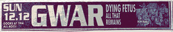 Gwar / Dying Fetus / All That Remains on Dec 12, 2004 [236-small]