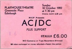 AC/DC / Y & T on Oct 10, 1982 [590-small]