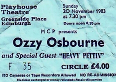 Ozzy Osbourne / Heavy Pettin on Nov 20, 1983 [595-small]