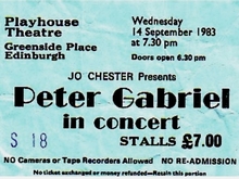 Peter Gabriel / Zerra One on Sep 14, 1983 [596-small]