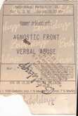 Agnostic Front / Verbal Abuse on Oct 31, 1990 [755-small]