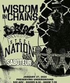 Wisdom in Chains / D Bloc / Steel Nation / Saboteur on Jan 27, 2024 [830-small]