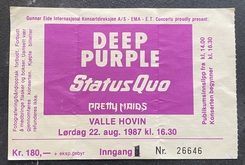Status Quo / Deep Purple / Pretty Maids on Aug 22, 1987 [766-small]