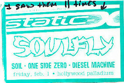 Static-X / Soulfly / Soil / Diesel Machine / One Side Zero on Feb 1, 2002 [315-small]