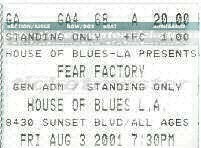 Fear Factory / Puya / Primer 55 / Dry kill Logic on Aug 3, 2001 [935-small]