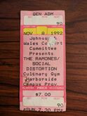 Ramones / Social Distortion / Overwhelming Colorfast on Nov 8, 1992 [606-small]