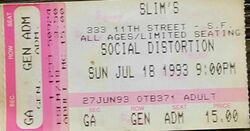 Social Distortion on Jul 18, 1993 [328-small]