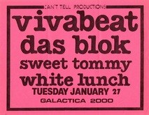 Vivabeat / Das Blok / Sweet Tommy / White Lunch on Jan 27, 1981 [492-small]