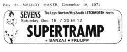 Supertramp / Banzai / Fruup on Dec 18, 1971 [810-small]