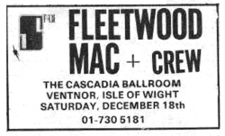 Fleetwood Mac / Crew on Dec 18, 1971 [811-small]