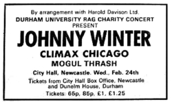 Johnny Winter / Climax Blues Band / Mogul Thrash on Feb 24, 1971 [835-small]