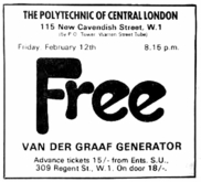 Free / Van Der Graaf Generator on Feb 12, 1971 [863-small]
