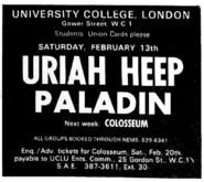 Uriah Heep / Paladin on Feb 13, 1971 [955-small]