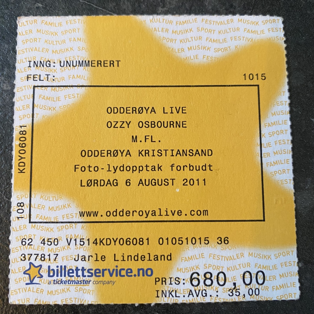 ozzy osbourne concert archive