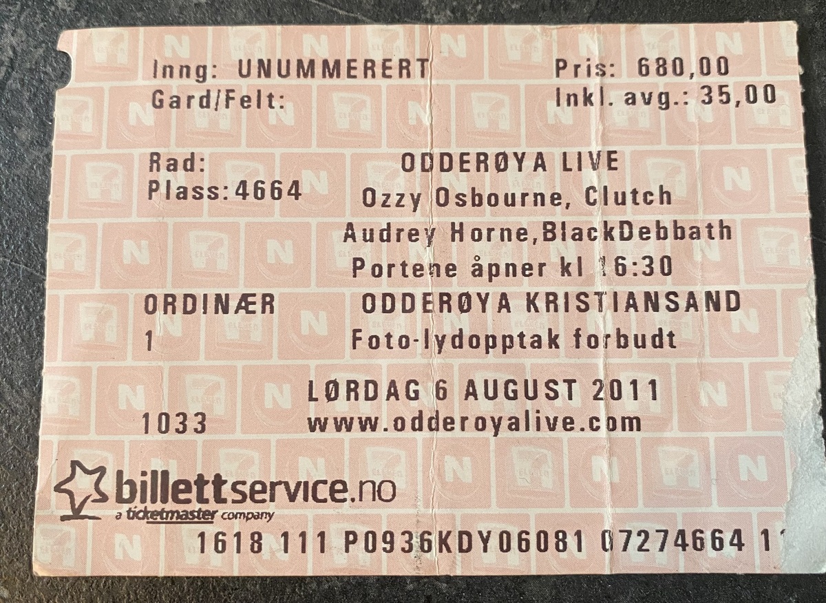 ozzy osbourne tour history