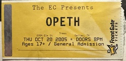 Opeth / Pelican / Fireball Ministry on Oct 20, 2005 [081-small]