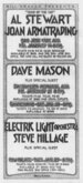 Ad for show from Bill Graham Presents, Joan Armatrading / Al Stewart on Jan 14, 1977 [442-small]