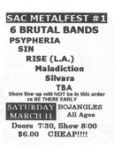 Psypheria / Maladiction / Rise / Carcinogen / Girth / Silvara on Mar 11, 2000 [826-small]