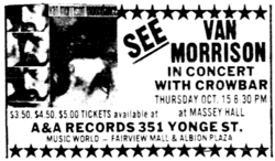 Van Morrison / Crowbar on Oct 15, 1970 [849-small]