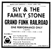 Sly and the Family Stone / Grand Funk Railroad on Apr 3, 1970 [852-small]