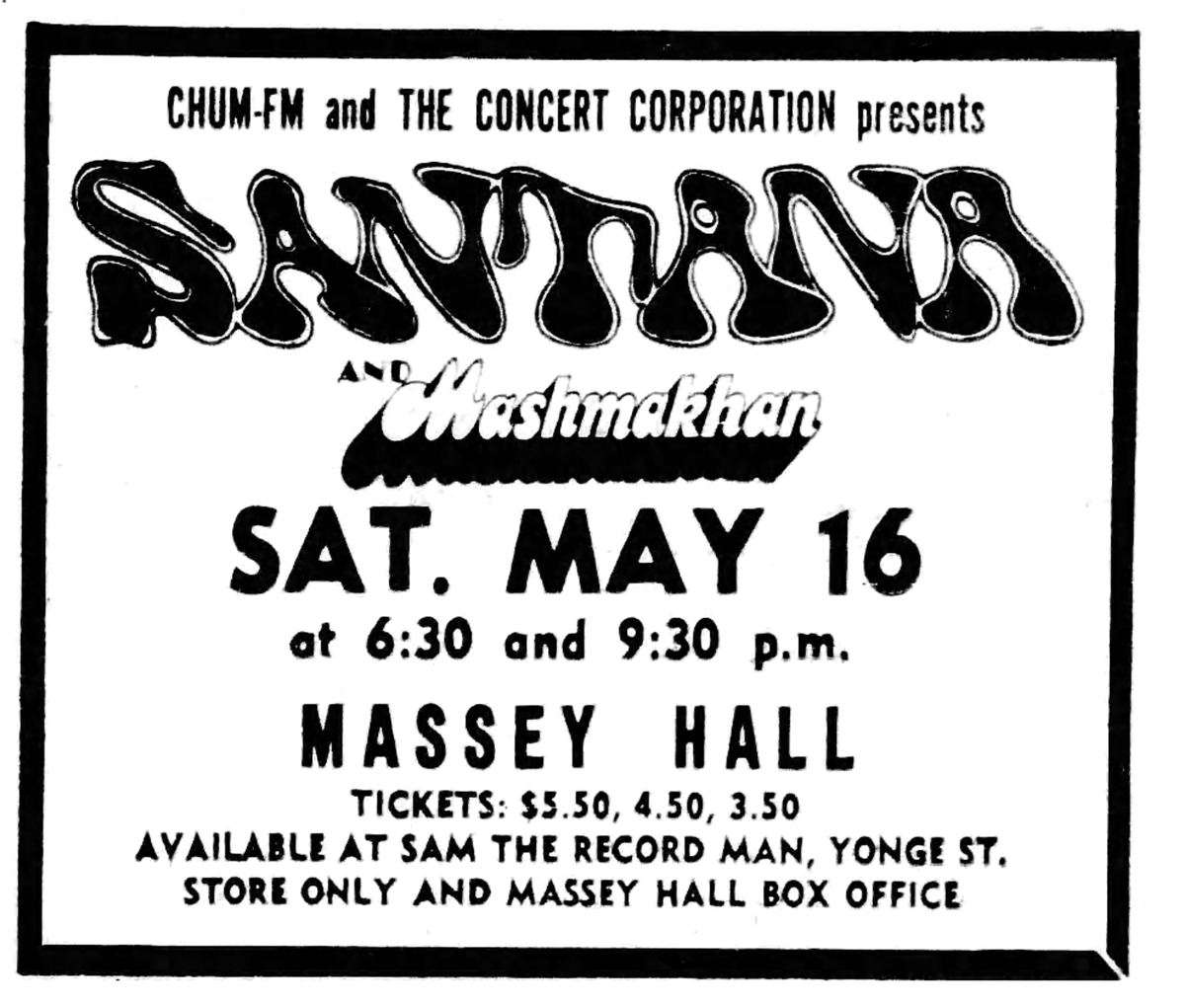 Santana concerts 1970 outlet