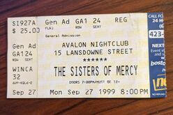 The Sisters of Mercy on Sep 27, 1999 [113-small]
