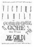 Victim's Family / Pounded Clown / Qore / World Citizen on Jun 19, 1998 [178-small]