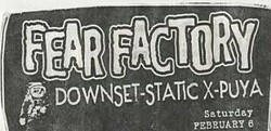 Fear Factory / Static-X / downset. / Puya on Feb 6, 1999 [454-small]