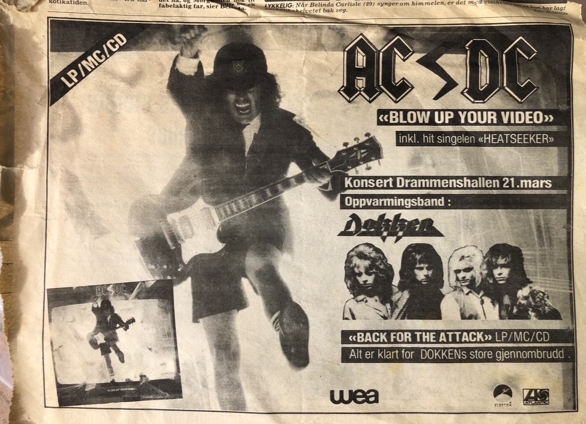 AC/DC's 1988 Concert & Tour History | Concert Archives