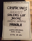 Cryptic Tales / Salem's Lot / Anxiety / Pärkälä / Decay / Sadistic Sacrifice on Feb 15, 1991 [529-small]