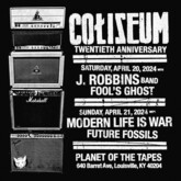 Coliseum / J. Robbins Band / Fool's Ghost on Apr 20, 2024 [236-small]