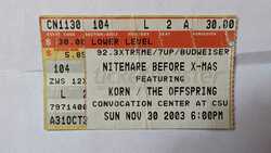 Korn / The Offspring / Ill Niño / Adema / The Crystal Method / Story of the Year on Nov 30, 2003 [242-small]