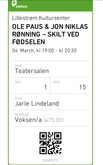 Ole Paus / Jon Niklas Rønning on Mar 4, 2022 [836-small]