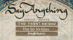 Say Anything / The Front Bottoms / You Blew It!  / The So So Glos on Jun 26, 2014 [778-small]