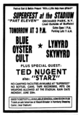 Blue Öyster Cult / Lynyrd Skynyrd / Ted Nugent / Starz on Jun 19, 1977 [968-small]